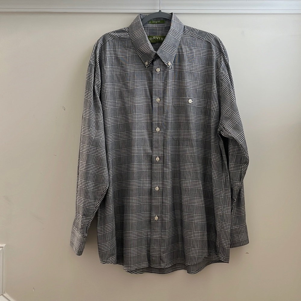 NWOT, XL, Orvis Cotton Checkered Shirt